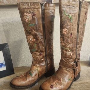 Dan Post Embroidered Boots 7 womens
